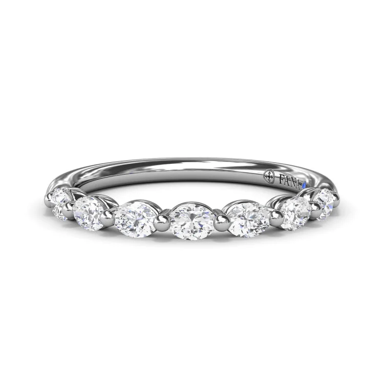 Angelic Oval Diamond Band