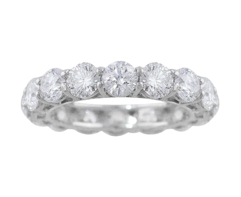 Rivière Platinum 4ct Diamond Eternity Band