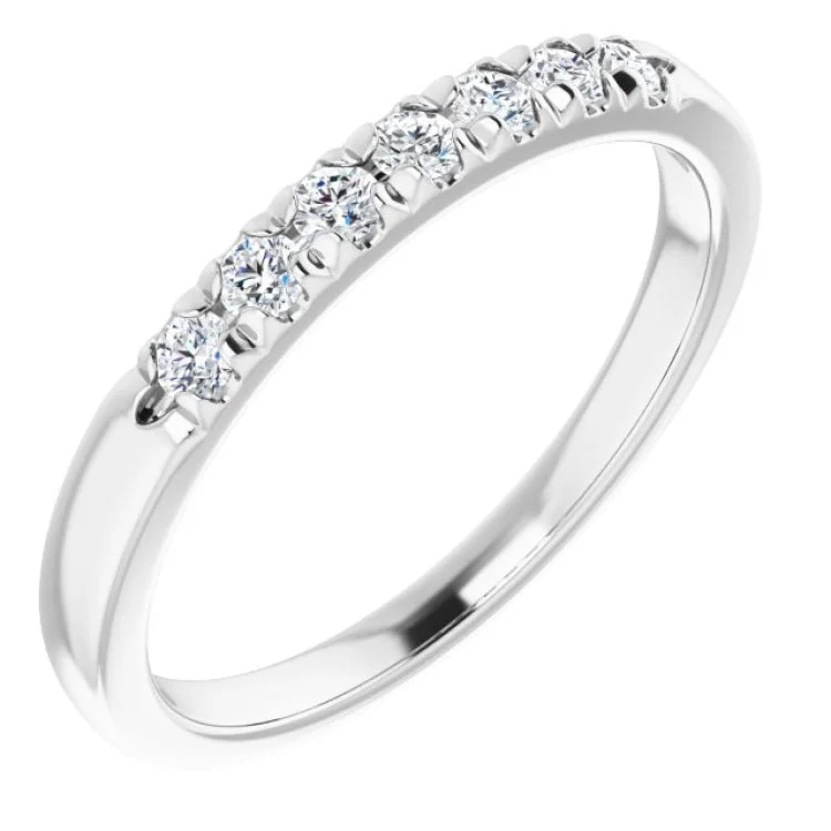 Platinum 1/5 CTW Natural Diamond Anniversary Band