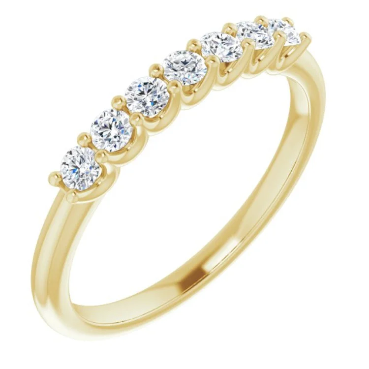 14K Yellow 1/3 CTW Natural Diamond Anniversary Band