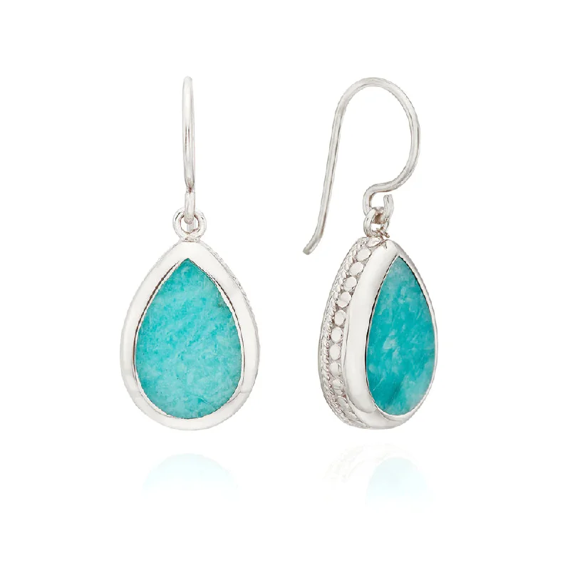 Anna Beck Sterling Silver Amazonite Drop Earrings