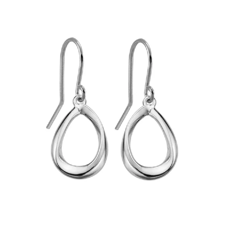 Sterling Silver Teardrop Dangle Earrings