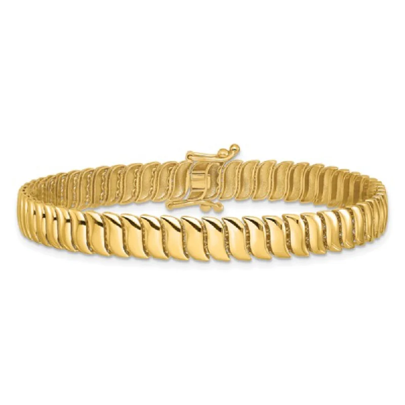 14k Gold Fancy Link Bracelet