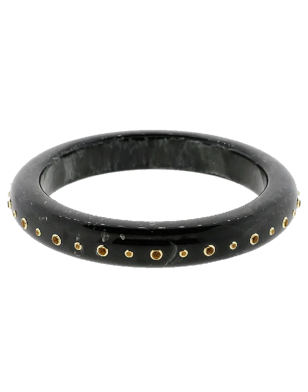 Black Bakelite Bangle