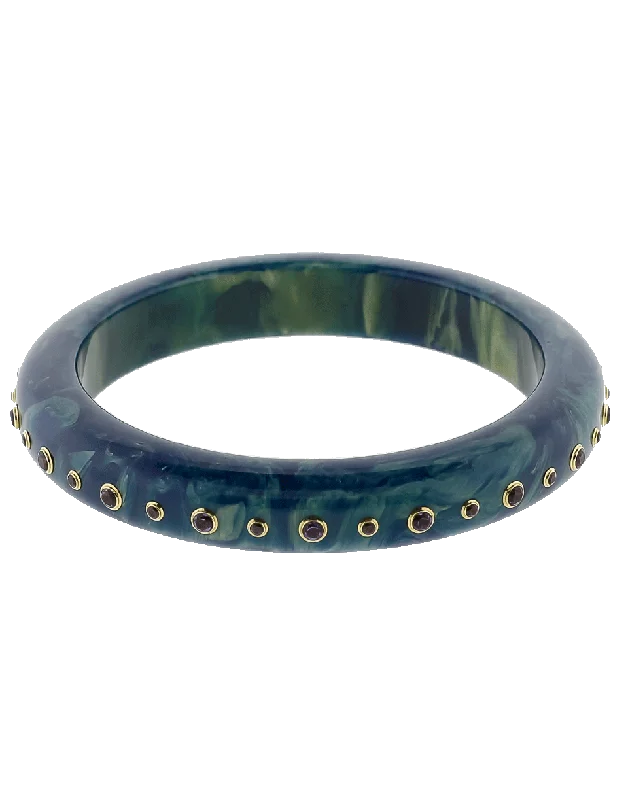 Blue Bakelite Bangle