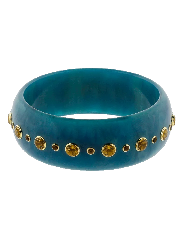 Blue Bakelite Bangle