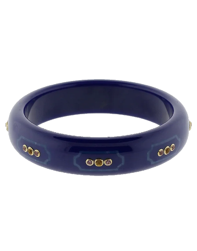 Blue Bakelite Bangle