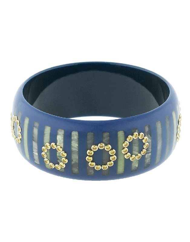 Blue Bakelite Bangle