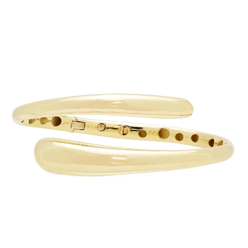 Bypass Bangle Bracelet in 14kt Yellow Gold