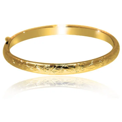 Childrens Hinged Bangle Bracelet in 14kt Gold Filled