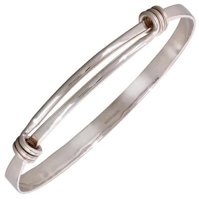 E.L. Designs Extra Large Signature Bangle Bracelet in Sterling Silver (8 inches)