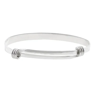 E.L. Designs Medium Signature Bangle Bracelet in Sterling Silver