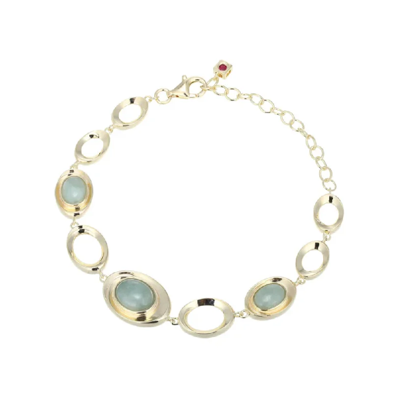 Elle Swirl Collection Jade Stone Bracelet