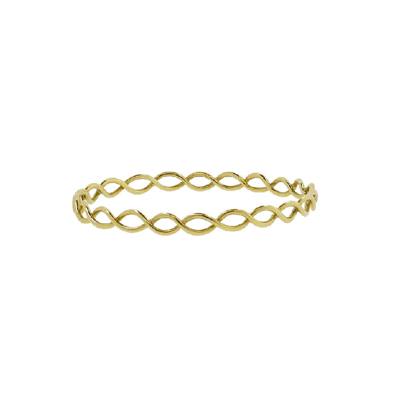 Gold Braided Bangle