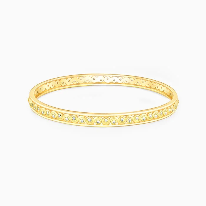 Golden Wavy Bangle