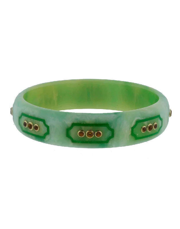 Green Bakelite Bangle