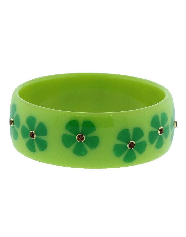 Green Bakelite Bangle