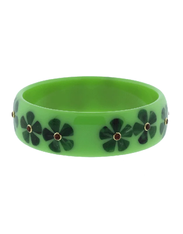 Green Bakelite Bangle