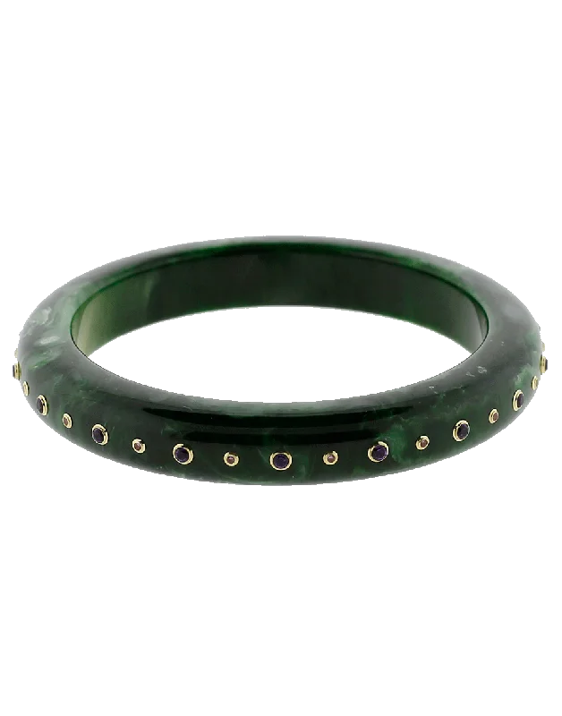 Green Bakelite Bangle