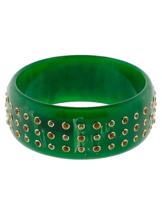 Green Bakelite Bangle