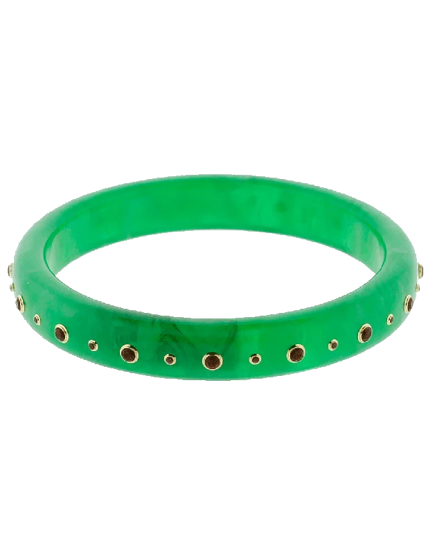 Green Bakelite Bangle