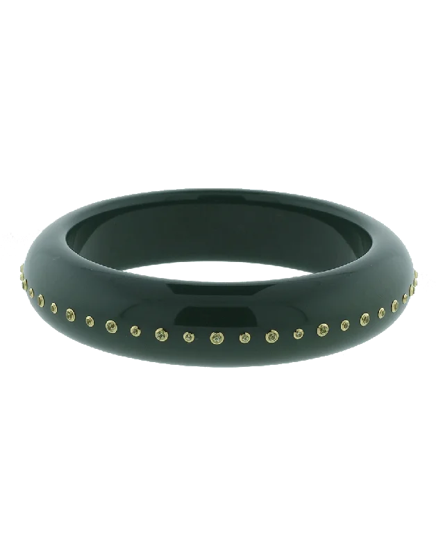 Green Bakelite Bangle