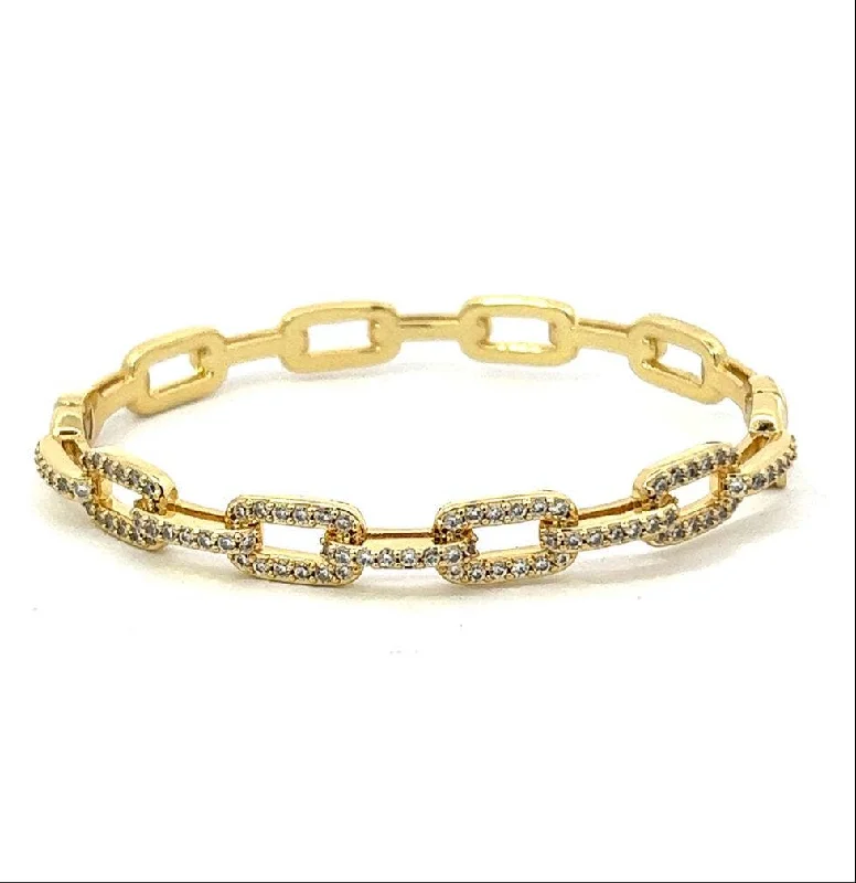 The Sienna Gold & Cz Bangle