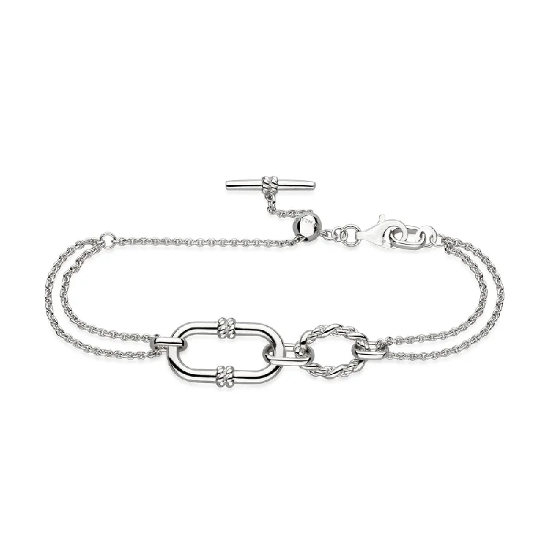 Kit Heath Marina Rope Link Duo Grande Twin Chain Slider Bracelet