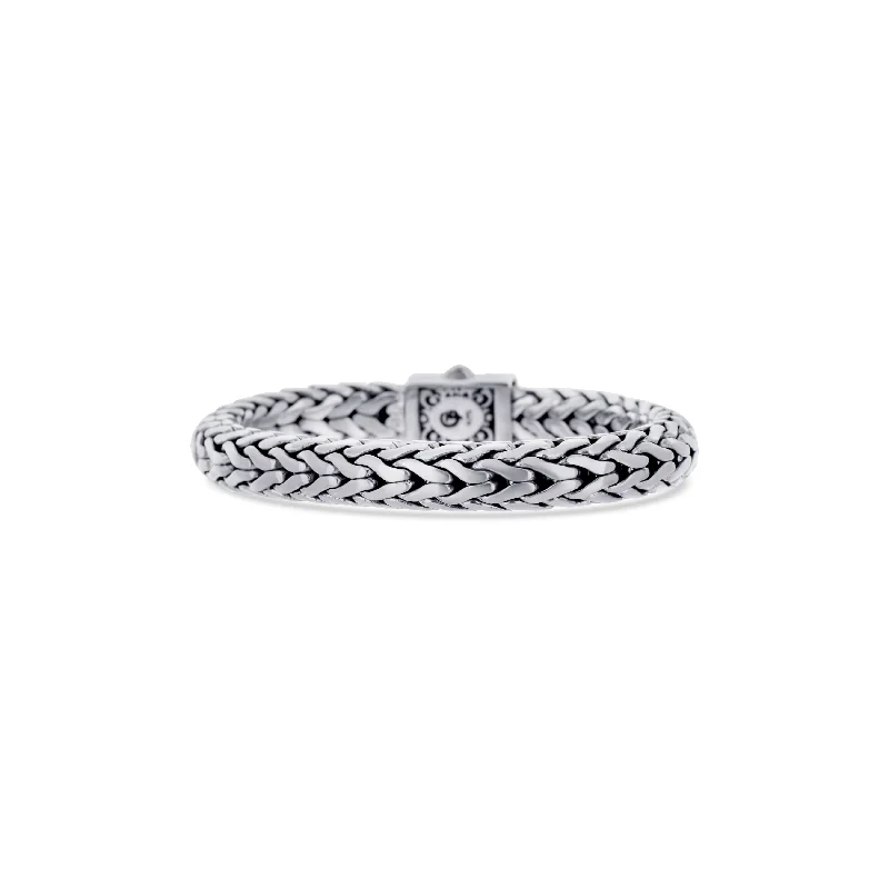 Men's Sterling Silver Woven Bracelet