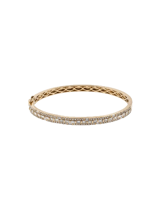 Mixed Diamond Bangle