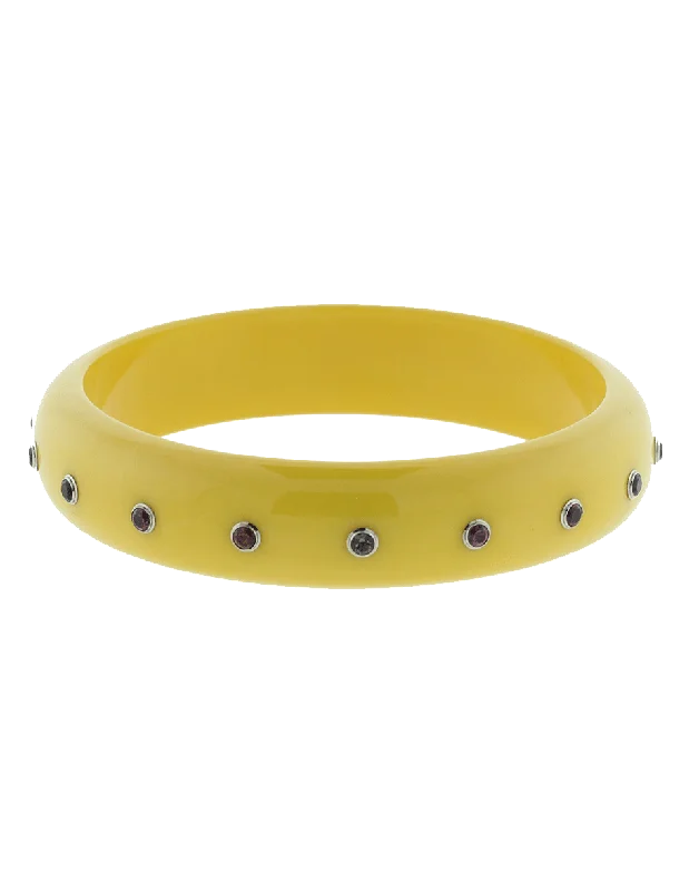 Mixed Sapphires Bakelite Bangle