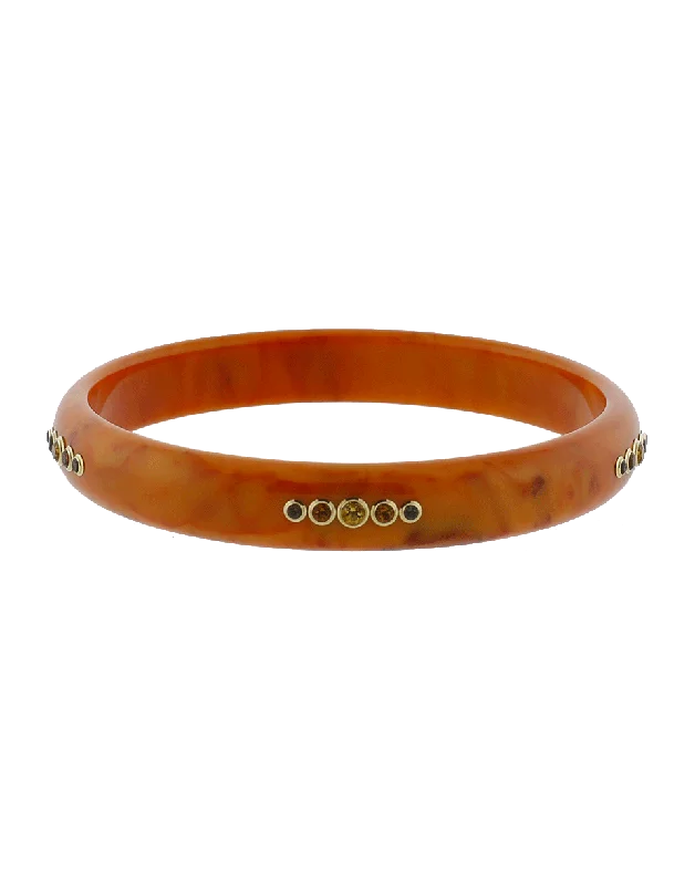 Orange Bakelite Bangle