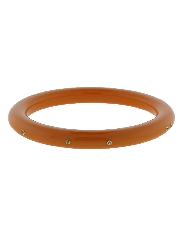 Orange Bakelite Bangle