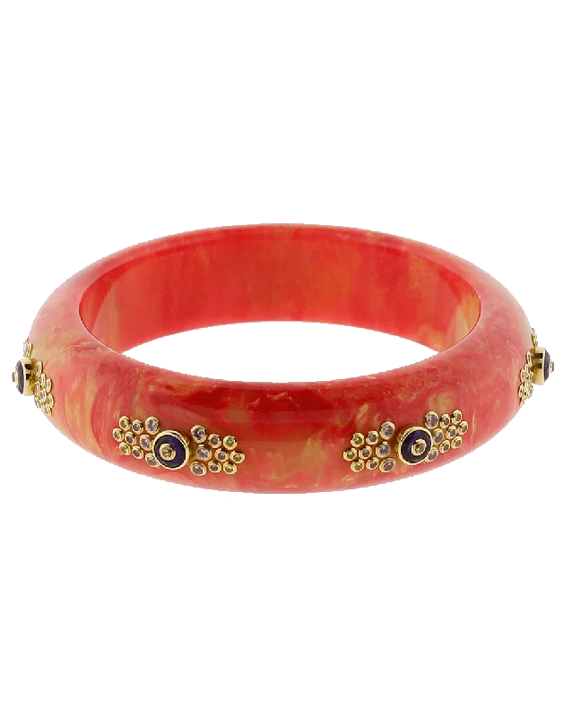 Pink Bakelite Bangle