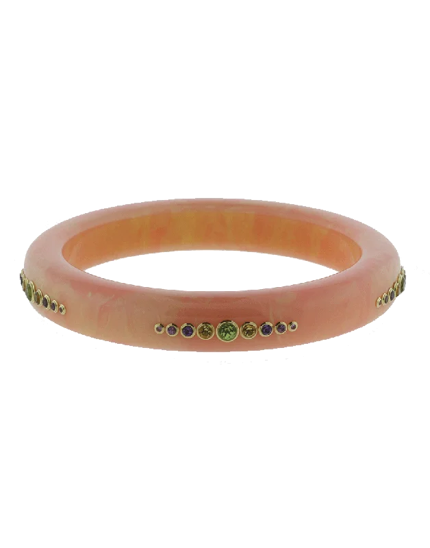 Pink Bakelite Bangle