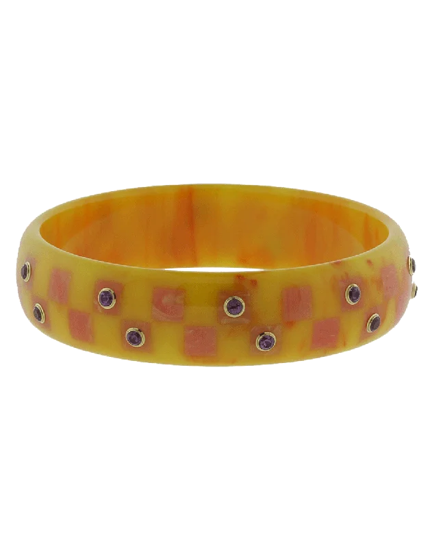 Pink Bakelite Bangle