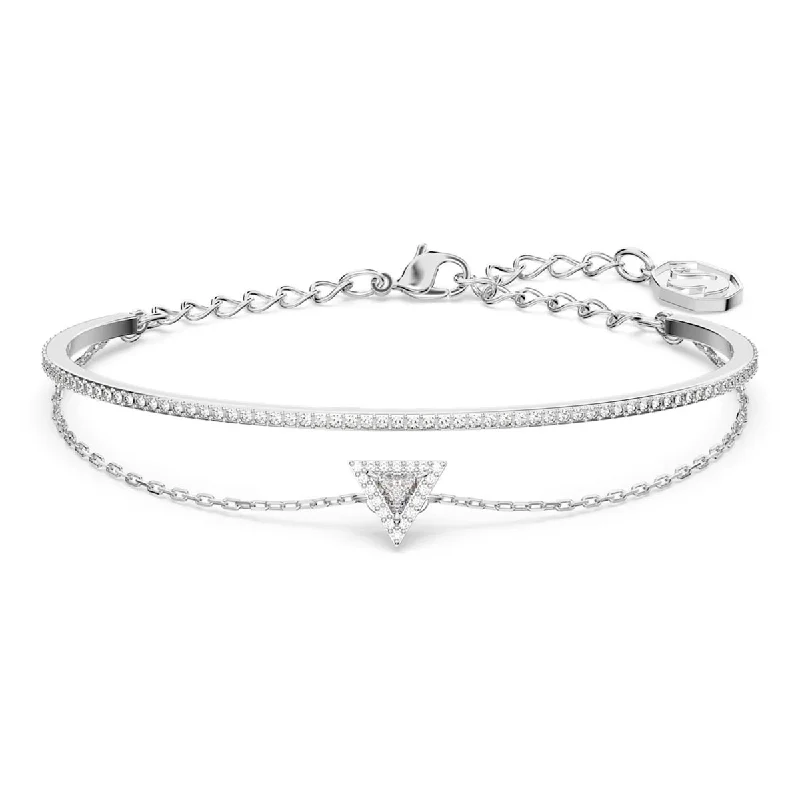 Swarovski Crystal Triangle Ortyx Bangle Bracelet