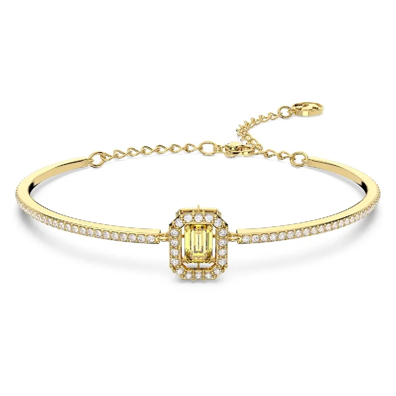 Swarovski Crystal Yellow Millenia Bangle Bracelet